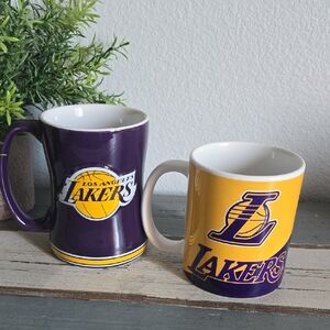 Purple and Yellow Mug Set